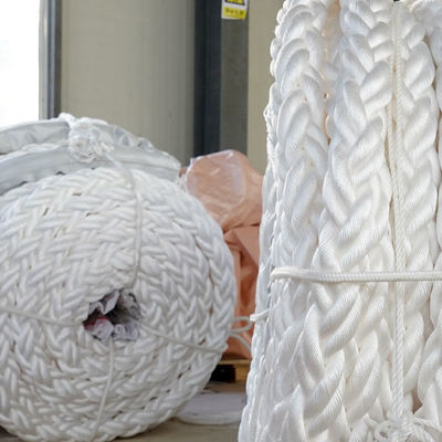 64mmx220m Marine Hawser 8 Strand Polypropylene Multifilament Rope Mooring Rope for Shipowner/Ship Berthing