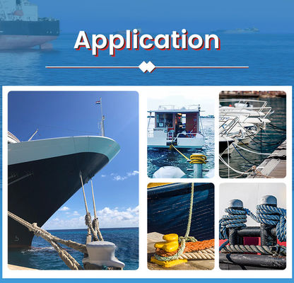 64mmx220m Marine Hawser 8 Strand Polypropylene Multifilament Rope Mooring Rope for Shipowner/Ship Berthing