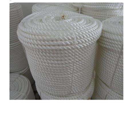 12MM*200M 3 Strand Polyester Twisted Marine Rope 1/4 Inch Soft Multifilament 3 Strand Twisted Rope Nylon Mooring Anchor Rope
