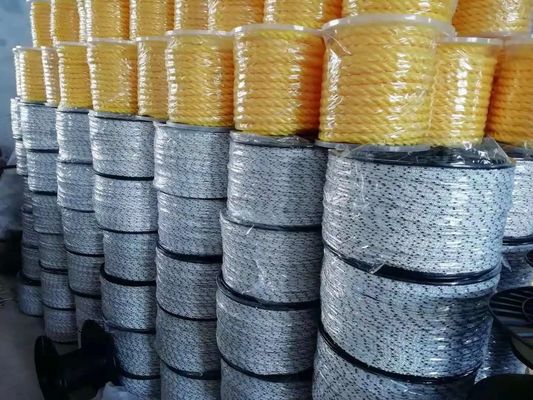 220m Length 3 Strand Twisted Danline 6mm Polypropylene Polysteel