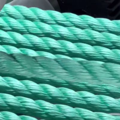Fishing marine Polypropylene PP danline 3 /4 strands twisted PP floating polysteel rope