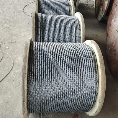 Hot Dipped Galvanized/ Ungalvanized Zinc Plated PVC Coated Steel Cable Fiber Core Steel Core Steel Wire Rope Rods