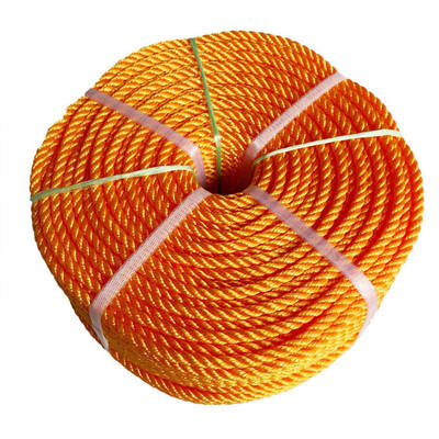 Twisted Marine Rope Custom Premium Quality 3 Strands Polypropylene Polyester PP PET Mixed Rope Marine Use Dock Line