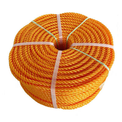 Twisted Marine Rope Custom Premium Quality 3 Strands Polypropylene Polyester PP PET Mixed Rope Marine Use Dock Line