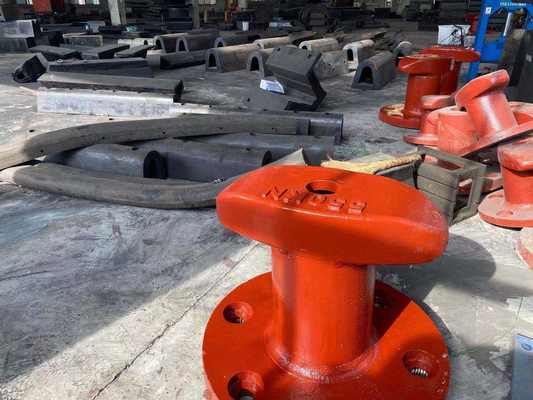 Cast Iron Steel TEE Head Single Marine Mooring Steel Bollard Type T Head Bollard for Port