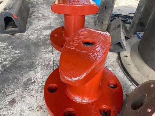 Cast Iron Steel TEE Head Single Marine Mooring Steel Bollard Type T Head Bollard for Port