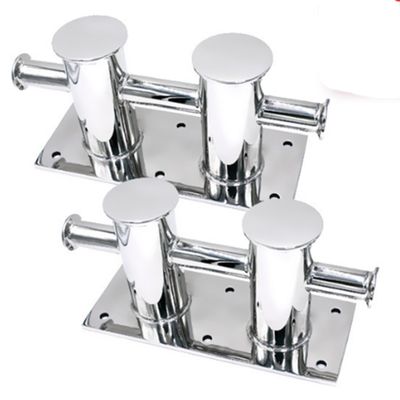 Marine Hardware Boat Accessories Stainless Steel Marine Dock Bollard Hardware Double Cross Boat Bollard Cleats