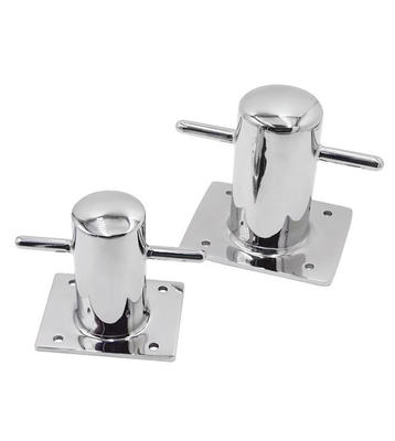 Marine Hardware Supplier Heavy Duty Mooring Marine Double Horn Bitt Cross Cast Iron Bollards Marine Bollard