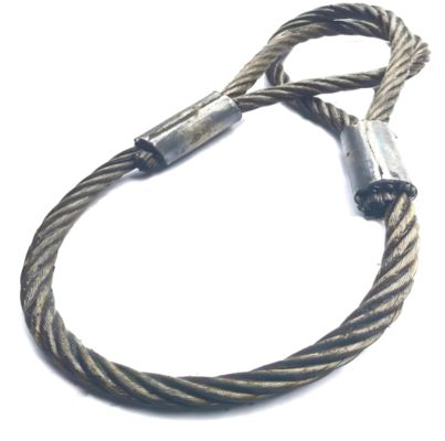 6X36WS-IWRC Core GSWR Galvanized Steel Wire Rope Lifting Sling with Thimble on Both Ends