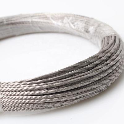 1.5 mm 2 mm 3mm 304 316 Stainless Steel Wire Rope for Wire Rope Sling