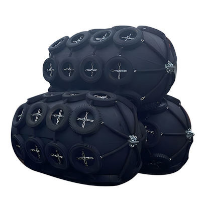 150X100X100 cm Pneumatic Rubber Fender with Tyres and Chains for Marine