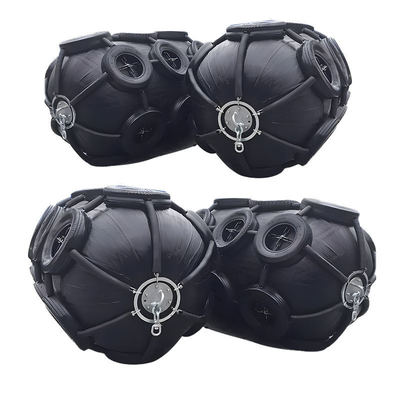 150X100X100 cm Pneumatic Rubber Fender with Tyres and Chains for Marine