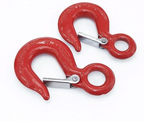 320 Forged Eye Hoist Hooks With Latch Seaport, Hoisting Industry, Sling