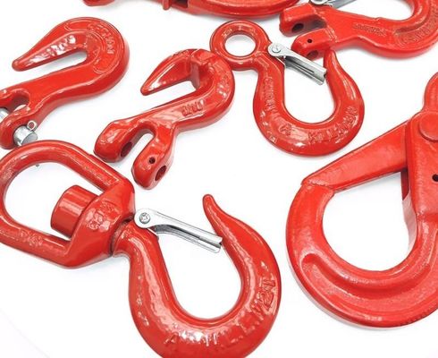 320 Forged Eye Hoist Hooks With Latch Seaport, Hoisting Industry, Sling