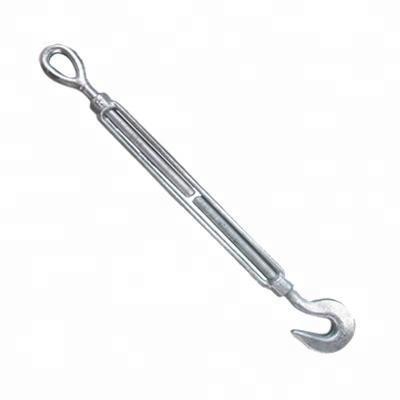 Heavy Duty US Type Cable Turnbuckle Hot Dip Galvanized Carbon Steel Jaw and Eye Drop Forged Customizable Packing