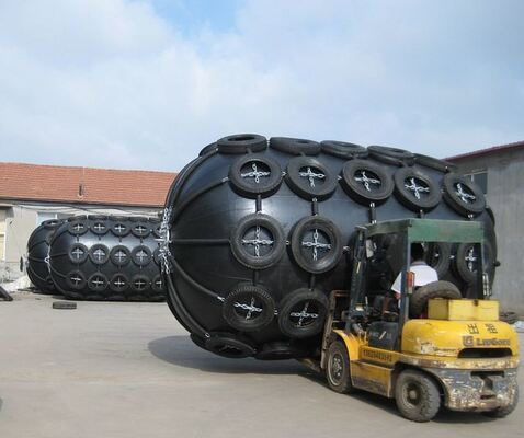 ISO 17357 Certified High Energy Absorption Yokohama Rubber Fender with High-Quality Rubber Compound for Shipyard Vessel Maintenance