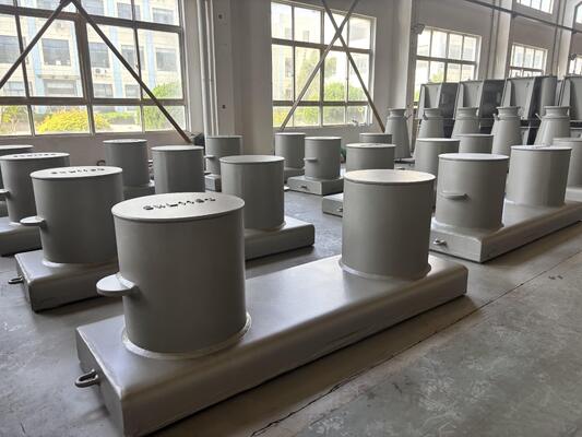 Double Bollard Marine Hardware Steel Deck Plate Fairlead Chock New Single Bitt Design ISO 13795 Certified