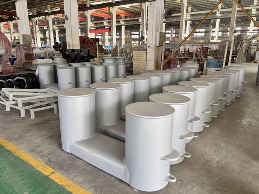 Double Bollard Marine Hardware Steel Deck Plate Fairlead Chock New Single Bitt Design ISO 13795 Certified