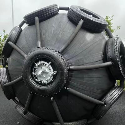 3.3m×6.5m High-Strength ISO 17357 Certified Pneumatic Rubber Fender – Marine Vessel Collision Protection Fender with Reinforced Tire Net & Precision Piston Component