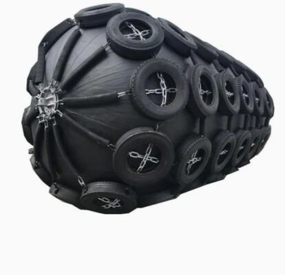 ISO17357-1 Certified Yokohama Pneumatic Rubber Fender with Aircraft Tire Outer Cover for Vessel Berthing Protection