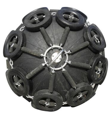 Material NBR, NR, SR Cover Sling Or Nylon Ropes Pressure 50 kPa & 80 kPa Factory Rubber Marine Supplies Sling-type Floating Pneumatic Rubber Marine Fender for Ship to Dock
