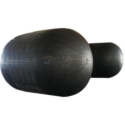 Yokohama Black Natural Rubber 1.2m*2m Pneumatic Marine Fender | Chain Net Type, for Ship Protection Type Inflatable Rubber Marine Supplies
