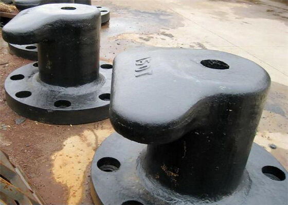 Kidney Bollard Heavy Duty Double Head Cast Steel/Cast Iron Bollard for Marine Docking - High Strength Steel Mooring Post