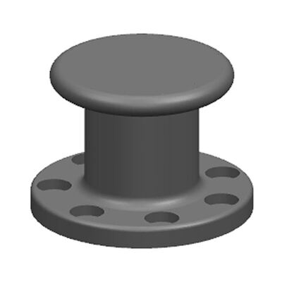 Marine Steel Equipment Deck Tee Harbor Chock Iron Casting Fixed Deck Port Cleat Wharf Mooring Bollard