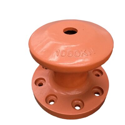 Marine Steel Equipment Deck Tee Harbor Chock Iron Casting Fixed Deck Port Cleat Wharf Mooring Bollard