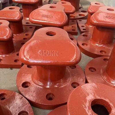 High Strength Tee Type Marine Mooring Bollard with 50kN to 5000kN Load Capacity and Corrosion Resistant Surface