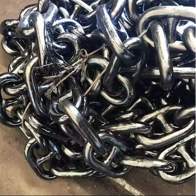 46mm Yacht Anchor Chain High Strength Alloy Steel Spray Paint Berthing Assistance