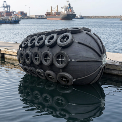 ISO 17357 Certified High Energy Absorption Yokohama Rubber Fender with High-Quality Rubber Compound for Shipyard Vessel Maintenance