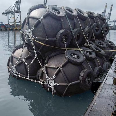 ISO 17357 Certified Marine Rubber Fender with High Energy Absorption and Corrosion Resistance for Offshore Platforms