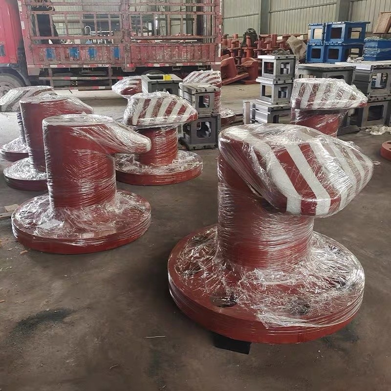 450KN T Type Cast Iron HT200 Boat Bollard Refractory Coating Polished ...