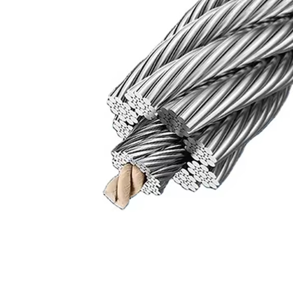 Triple Rope 10mm fiber core Galvanizing Triple-strand twisted steel wire rope ...