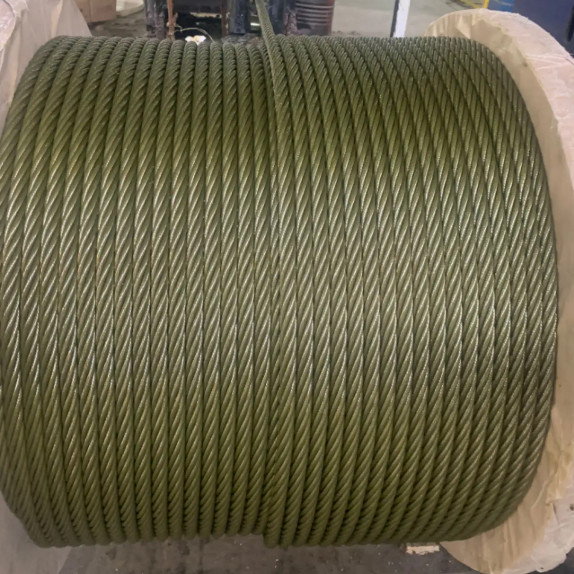 Triple Rope 14mm 6*19 steel core Alloy Triple-strand twisted steel wire rope Marine ...