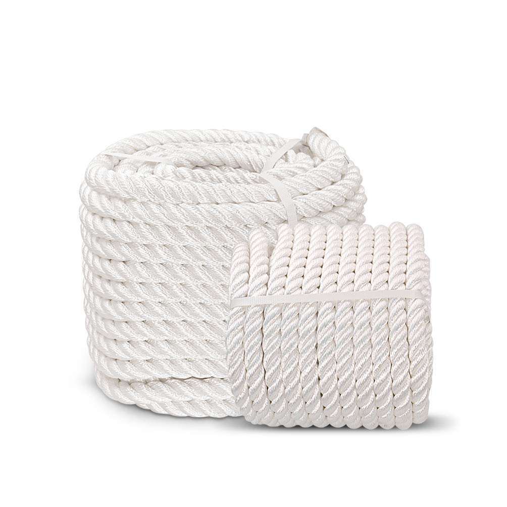 Three Strand Nylon Rope 3 Strand Twisted Anchor Line Premium Braided Polypropylene Nylon Anchor ...