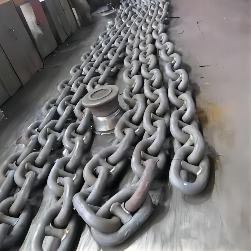U2 U3 Grade Marine Anchor Chains for Ships - Stud Link Design