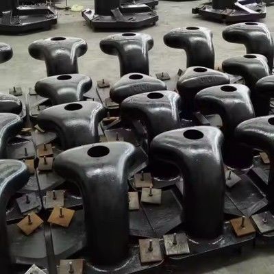 100T Small Boat Bollards Jetty Bollards Cast Iron T Head Galvanized Dock mooring