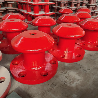 450KN Pillar Type Cast Iron Mooring Bitt Port Bollard Polished Mooring Protection