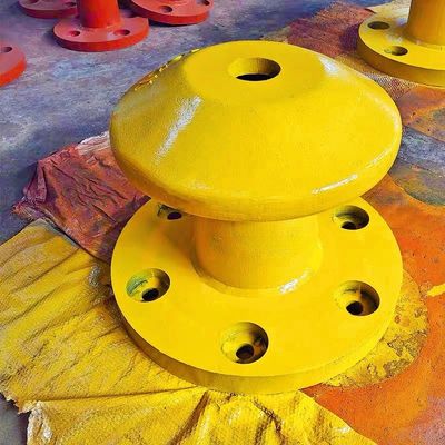 Pillar Type Cast Iron HT200 Mooring Bitts Port Bollard Polished Dock Mooring 550KN
