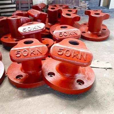 50KN T Head Cast Iron HT200 Dock Bollards T Head Bollard Galvanized Marine Boat Ship Shore