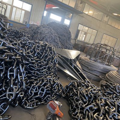 50mm Ship Anchor Marine Chain High Strength Alloy Steel Spray Paint Stud Link