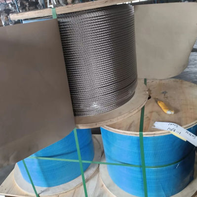 High Carbon Wire Rope Sling 8mm Galvanizing Treatment Steel Core For Marine Deck Cranes