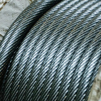 20mm 8x19 Steel Core High Carbon Galvanized Steel Rope For Marine Deck Cranes
