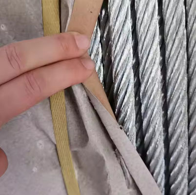 20mm 8x19 Steel Core High Carbon Galvanized Steel Rope For Marine Deck Cranes