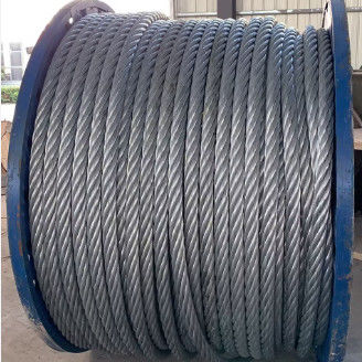 20mm 8x19 Steel Core High Carbon Galvanized Steel Rope For Marine Deck Cranes