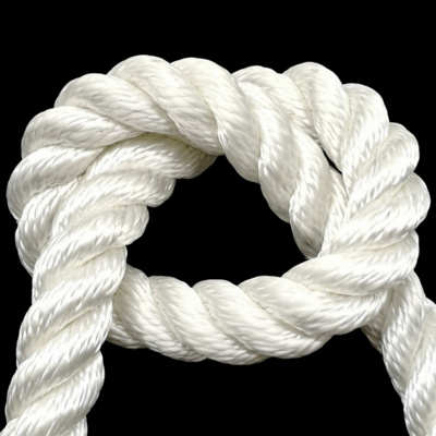 3 Strand Nylon Polyester PP Multifilament Marine Rope For Mooring Customizable Length