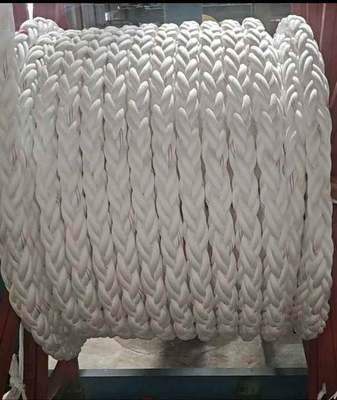 64mmx220m Marine Hawser 8 Strand Polypropylene Multifilament Rope Mooring Rope For Shipowner