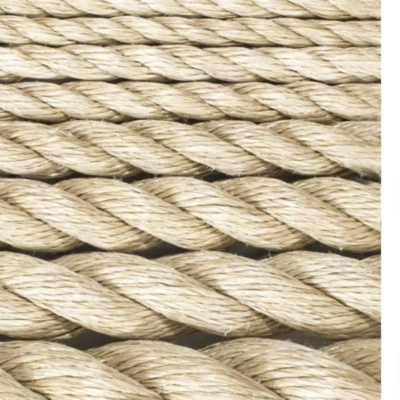 Durable Spliced Strength 3 Strand Twisted Sisal Rope In 220m Coil Length For Packing